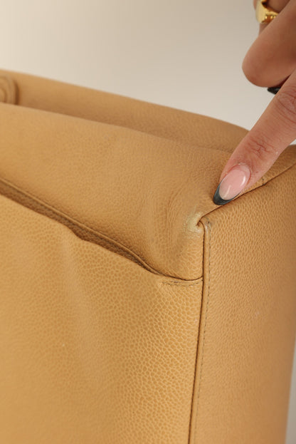 Chanel Caviar Turnlock Tote