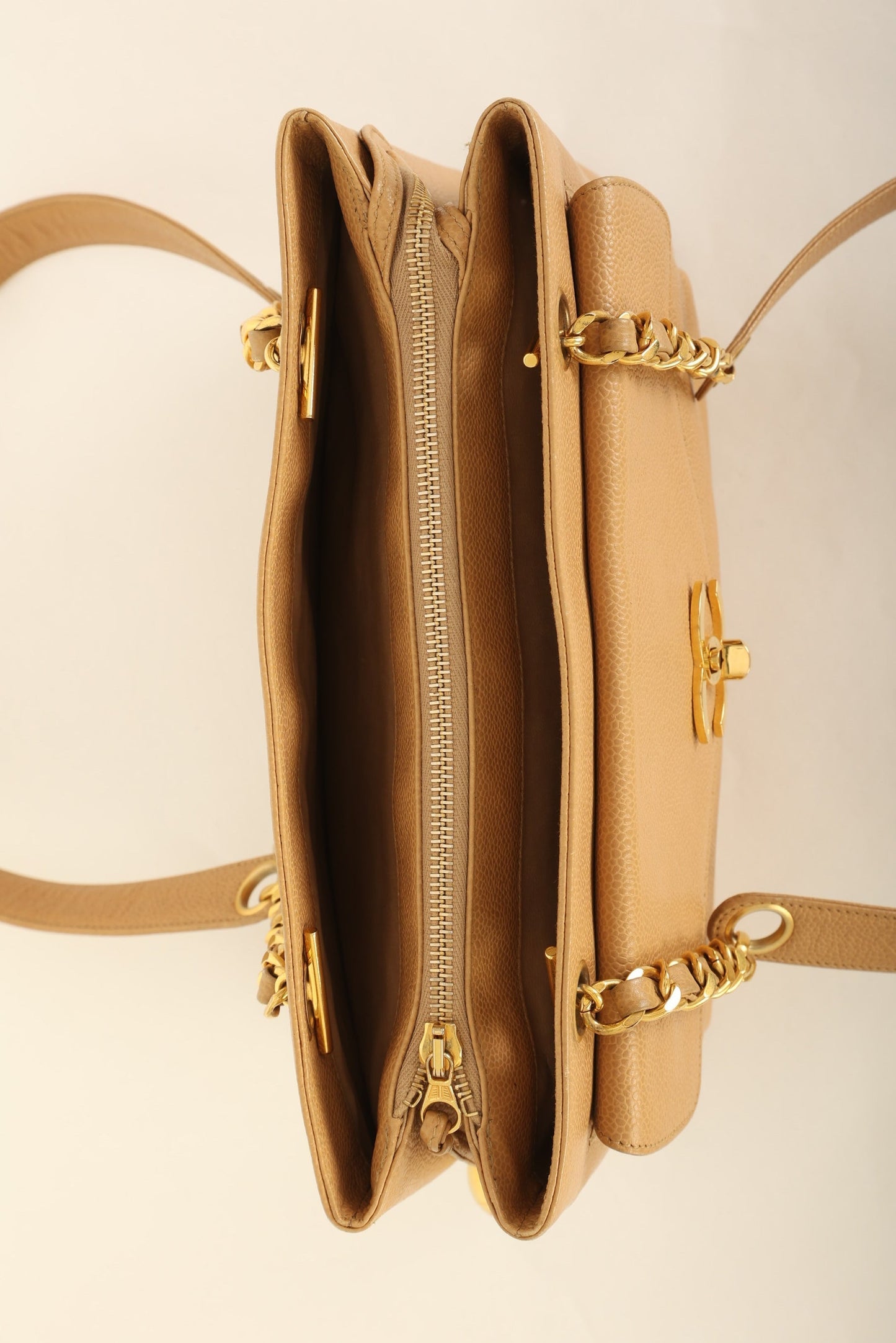 Chanel Caviar Turnlock Tote