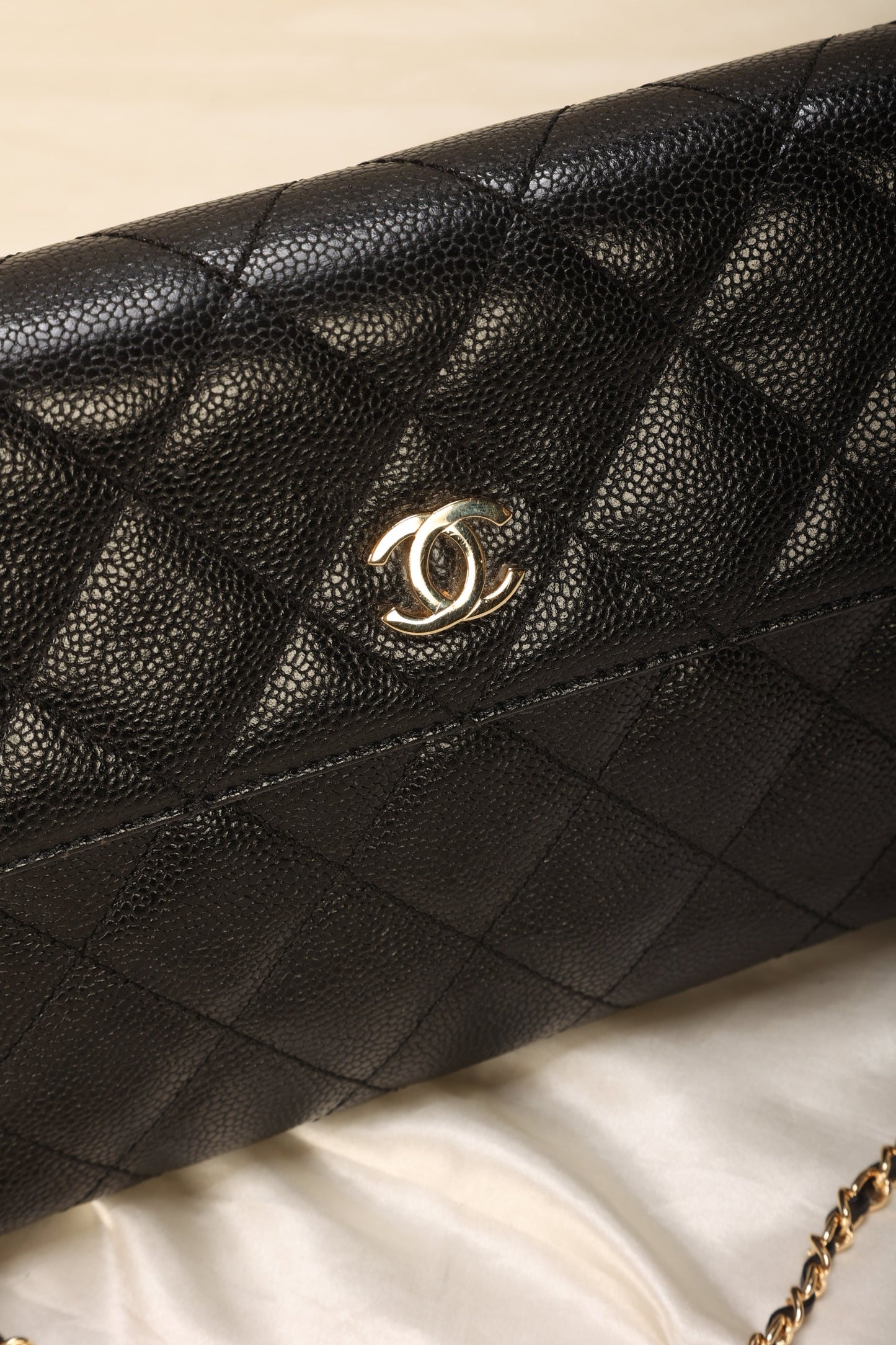 Chanel Caviar Clutch on Chain