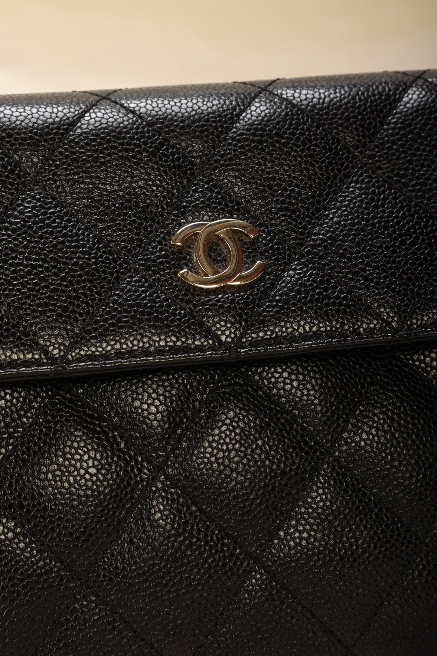 Chanel Caviar Clutch on Chain