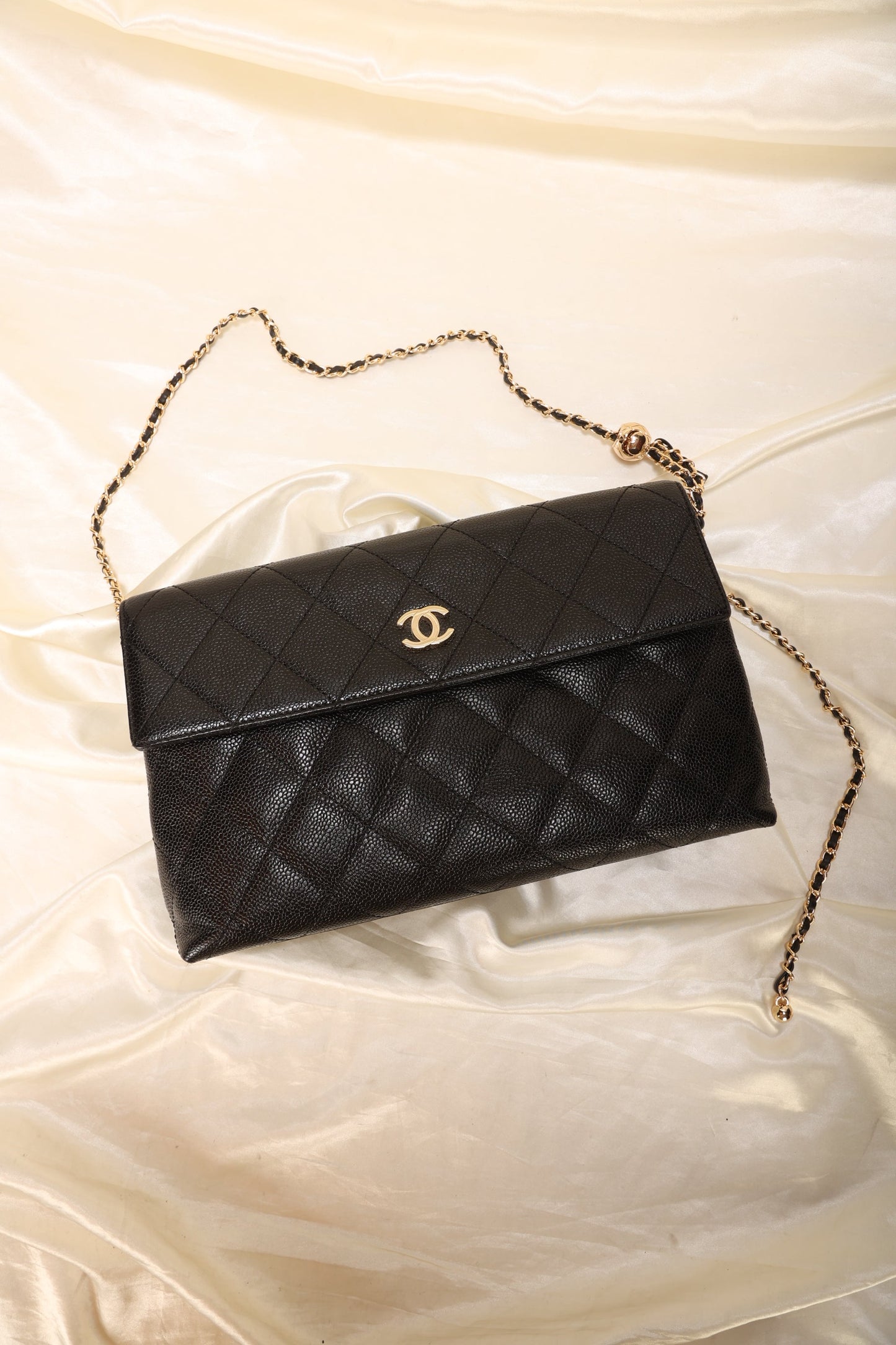 Chanel Caviar Clutch on Chain