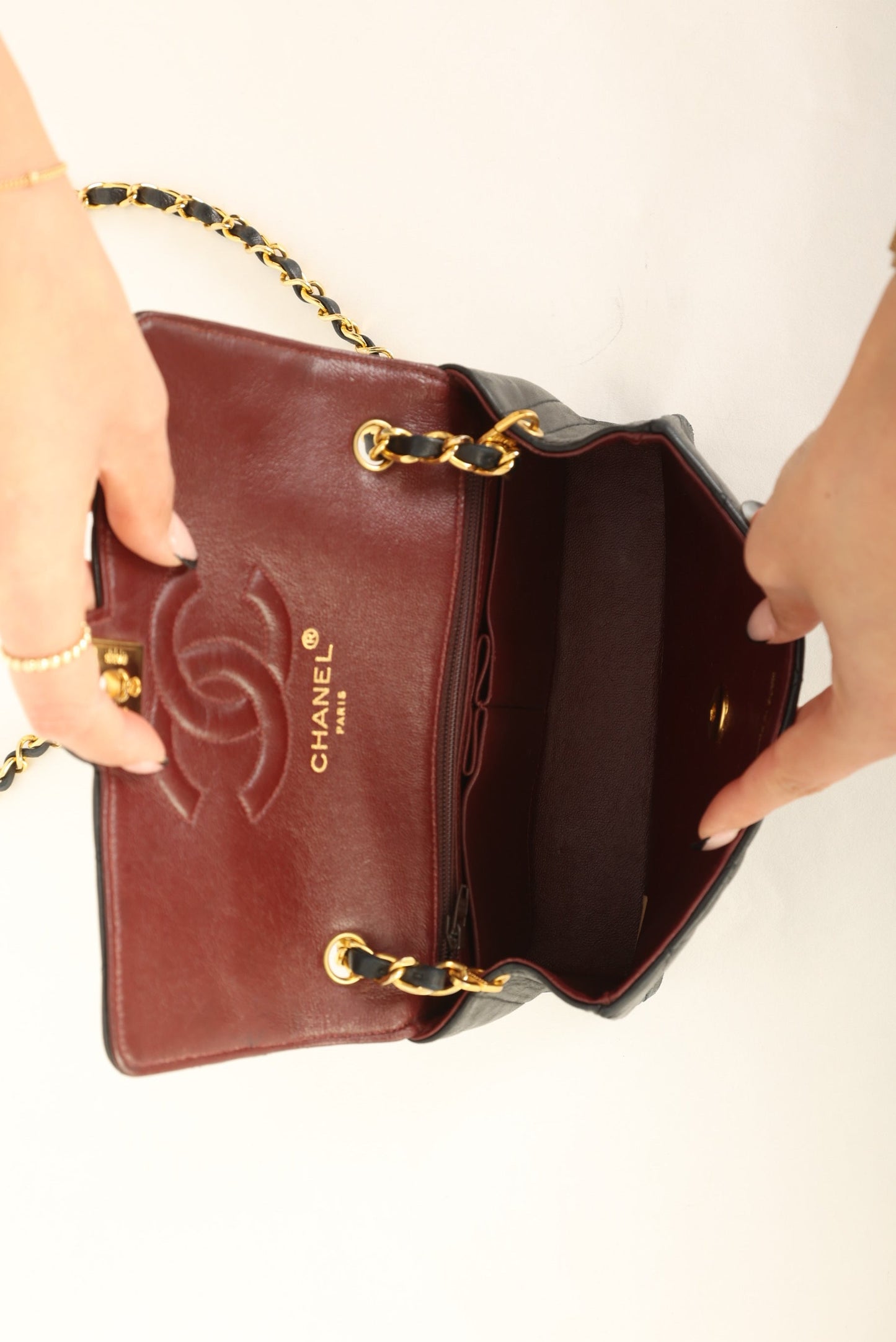 Chanel 1989 Lambskin Mini Flap Bag
