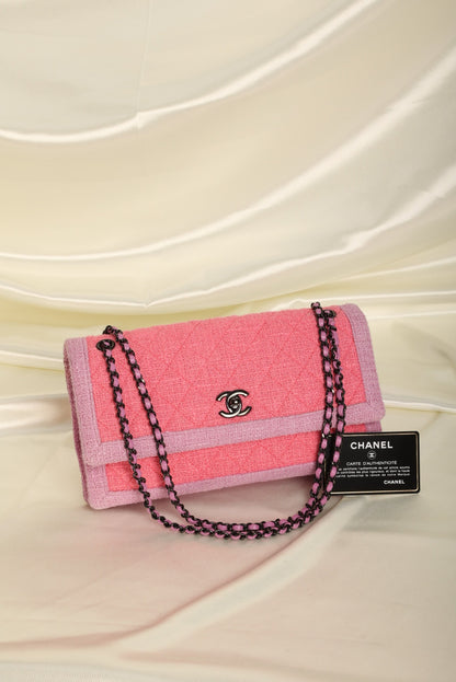 Chanel 2016 Two-Tone Tweed Flap Bag