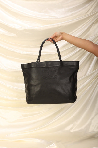 Chanel Caviar Logo Tote