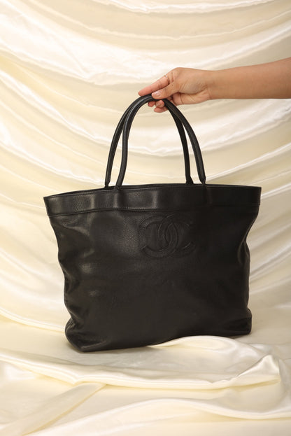 Chanel Caviar Logo Tote
