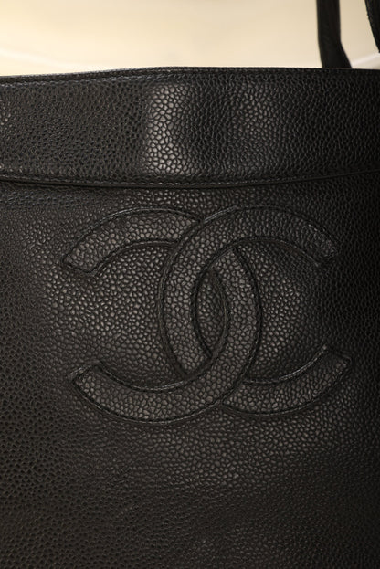 Chanel Caviar Logo Tote