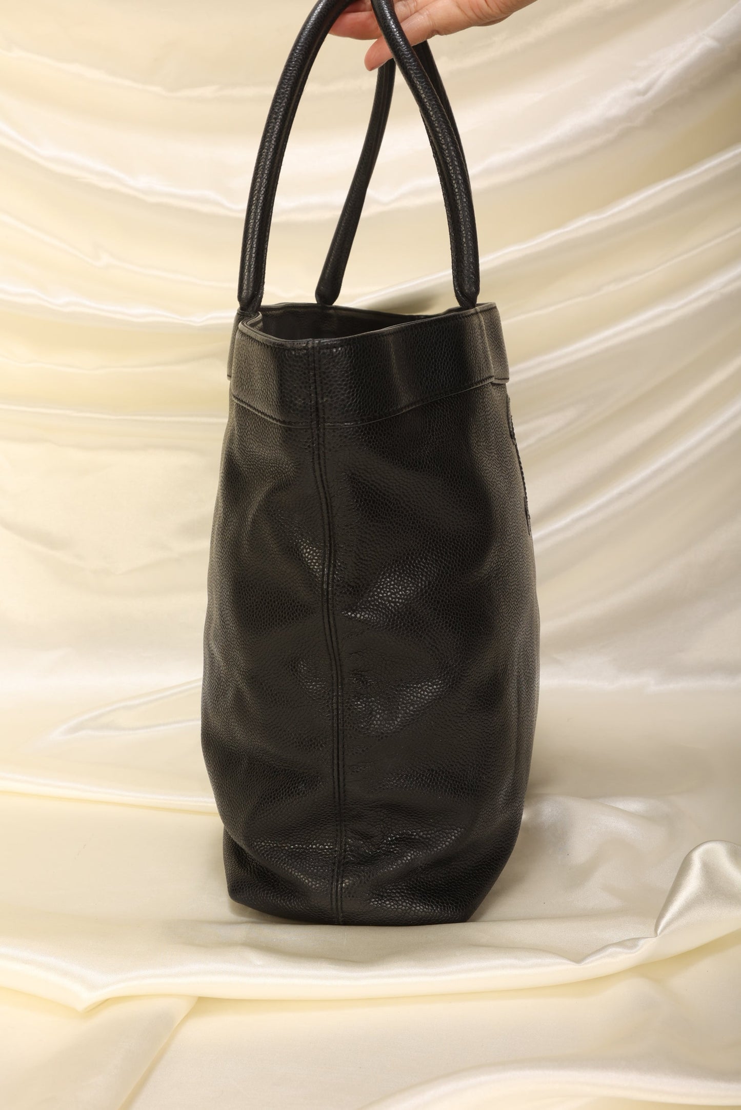 Chanel Caviar Logo Tote