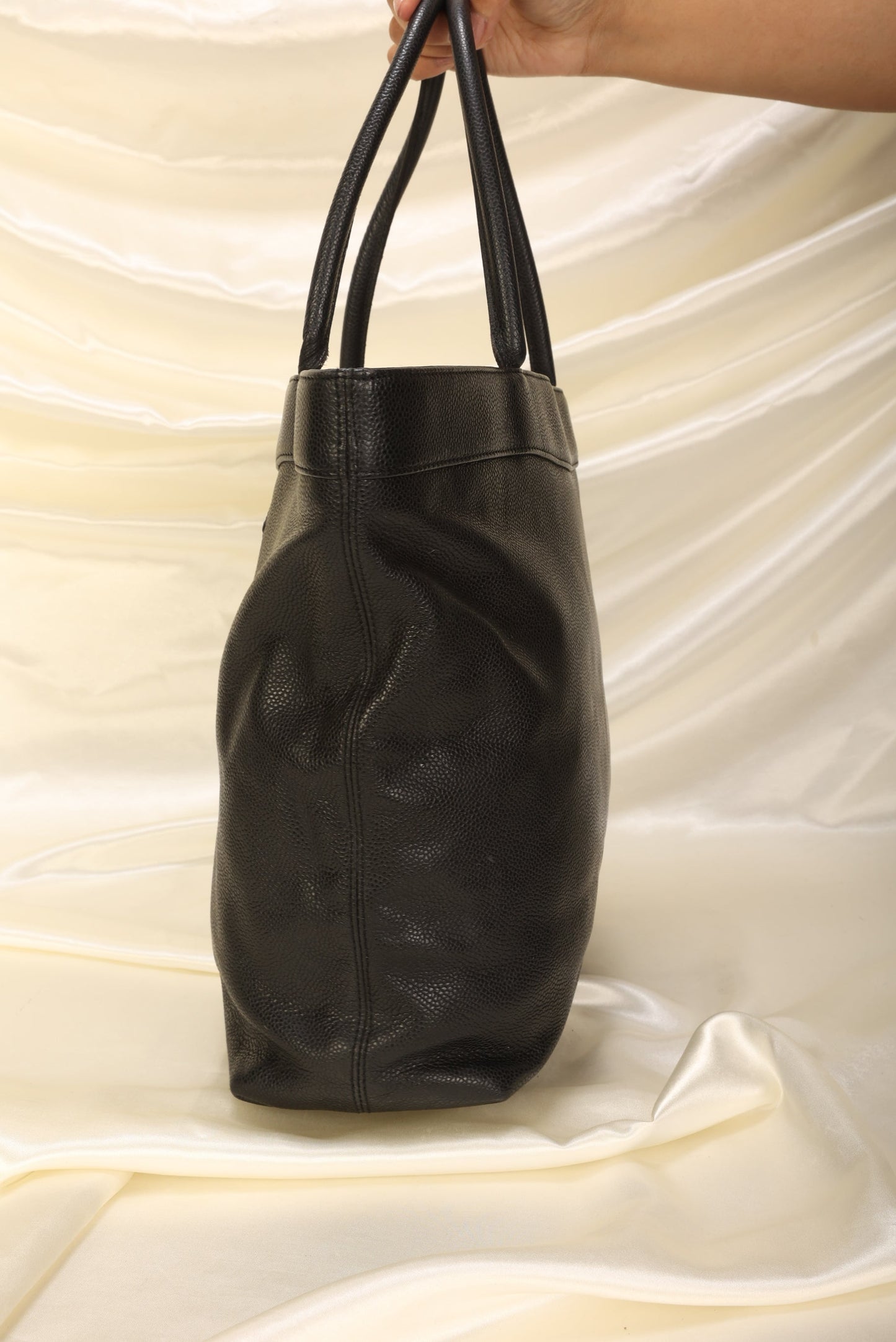 Chanel Caviar Logo Tote
