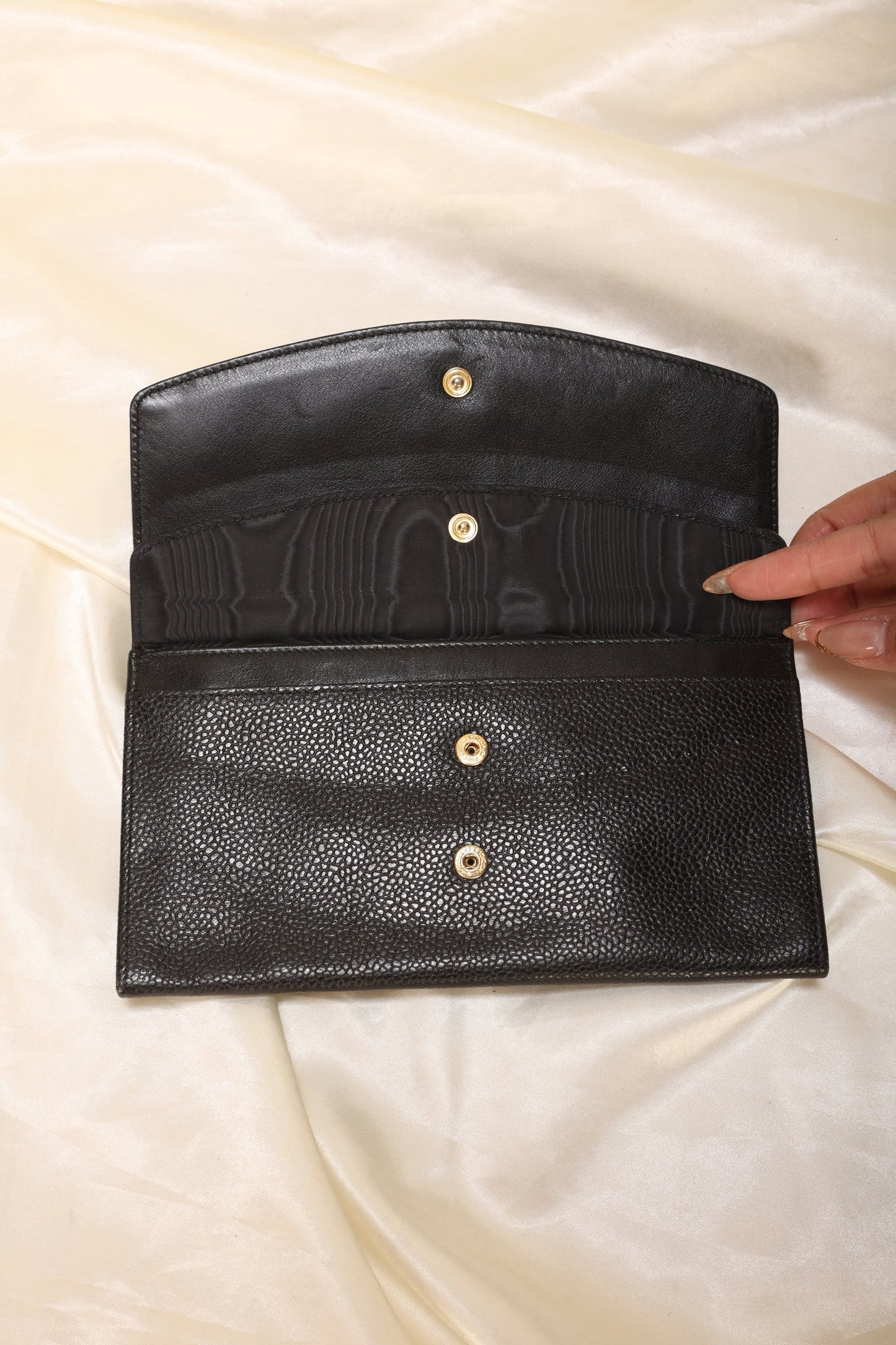 Chanel Caviar Timeless Wallet on Chain