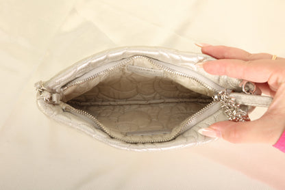 Chanel Metallic Camellia Pochette