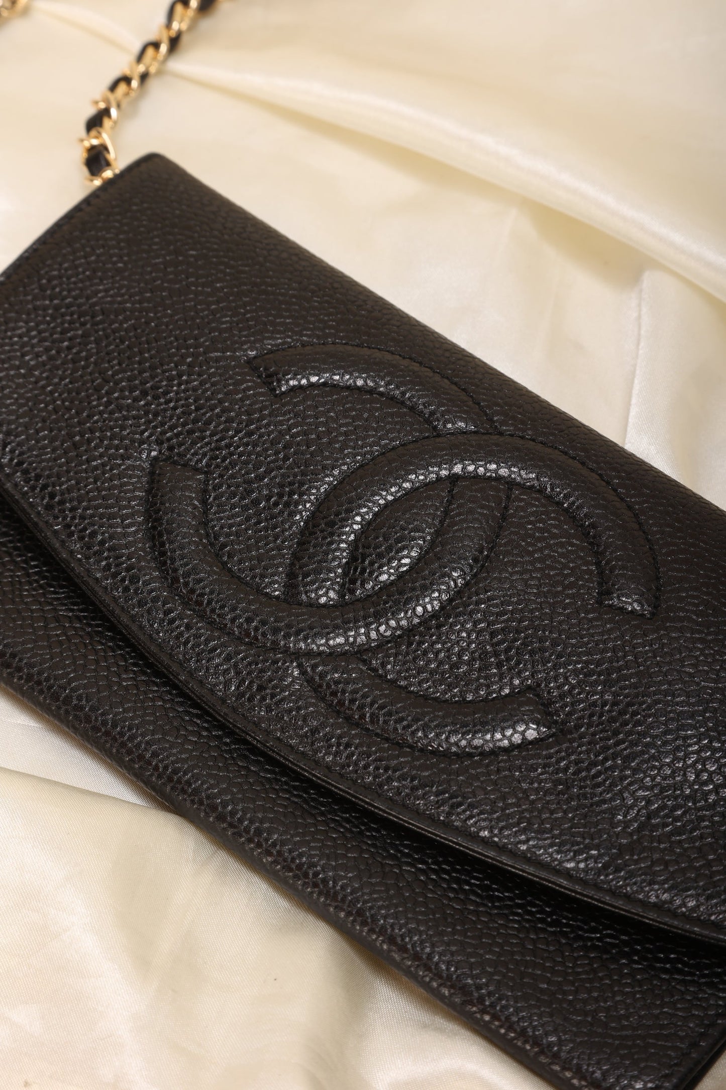 Chanel Caviar Timeless Wallet on Chain