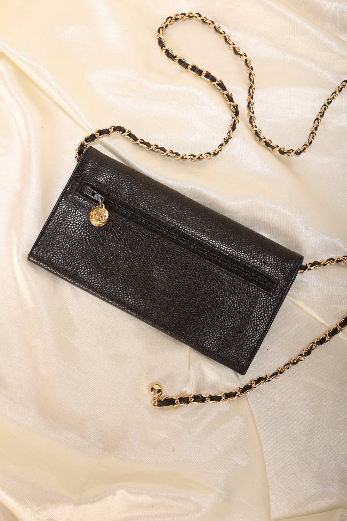 Chanel Caviar Timeless Wallet on Chain