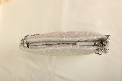 Chanel Metallic Camellia Pochette