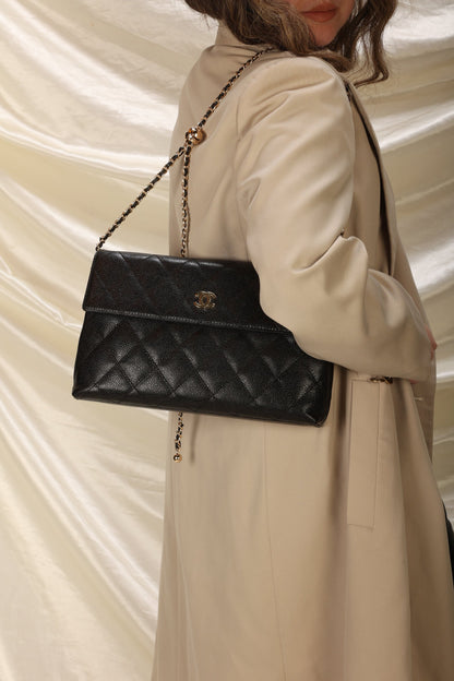 Chanel Caviar Clutch on Chain
