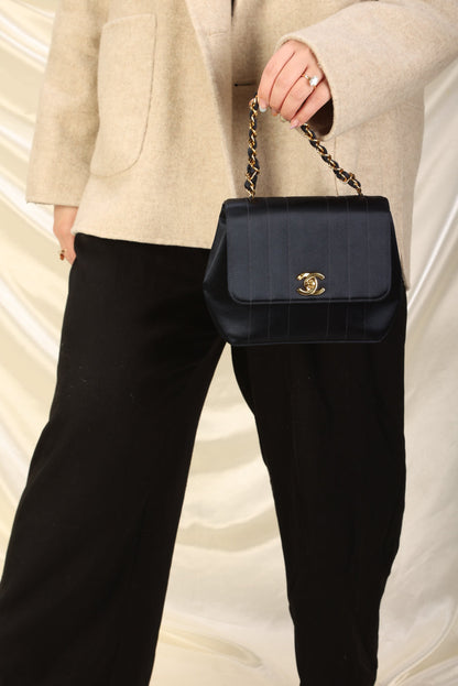 Extremely Rare Chanel Satin Top Handle