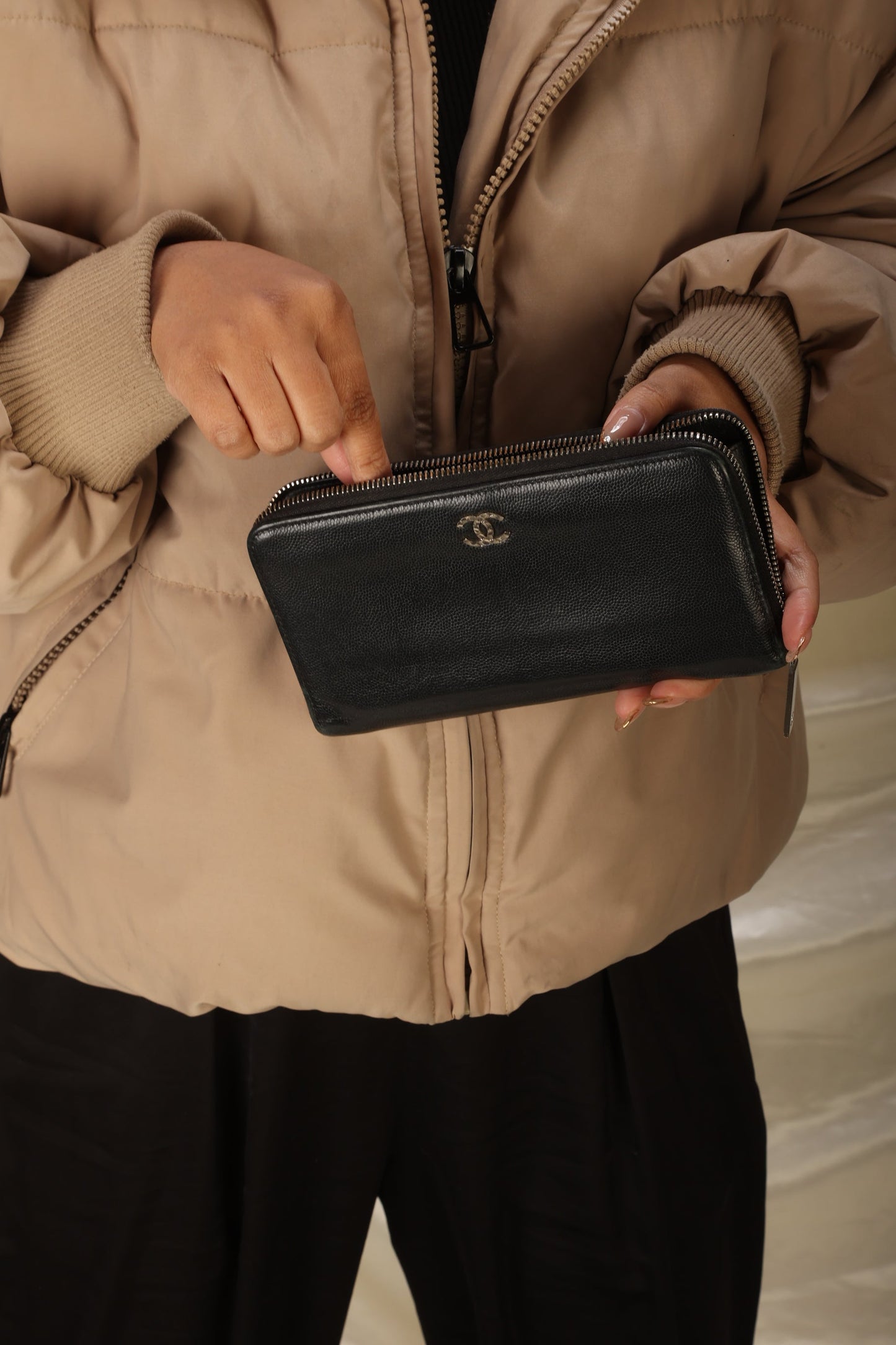Chanel Caviar Continental Wallet