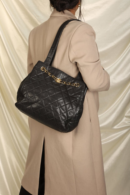 Chanel Caviar Turnlock Tote