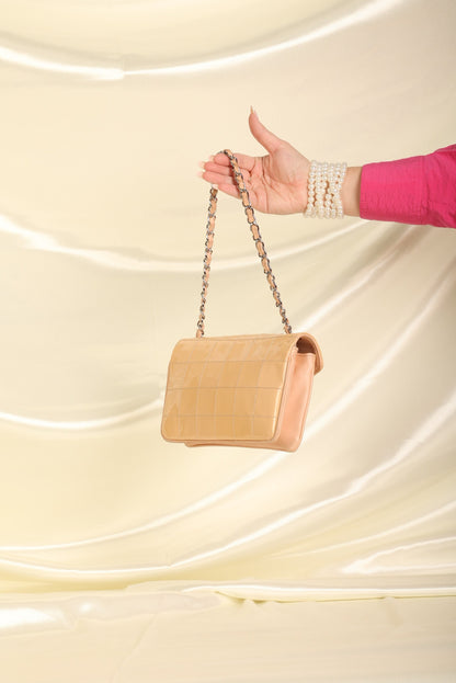 Chanel Patent Mini Diagonal Pochette