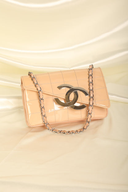 Chanel Patent Mini Diagonal Pochette