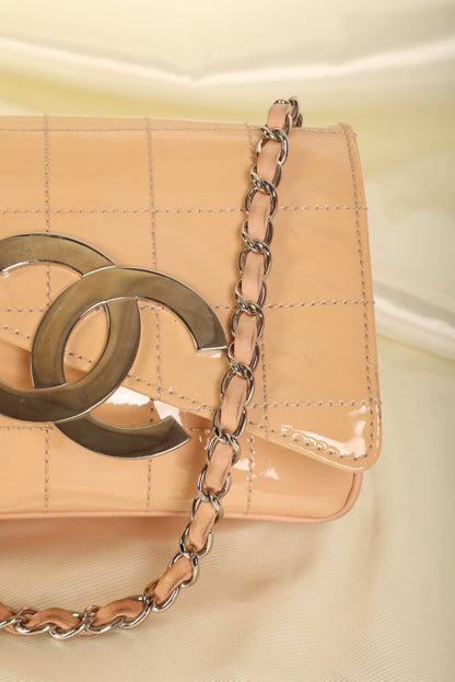 Chanel Patent Mini Diagonal Pochette