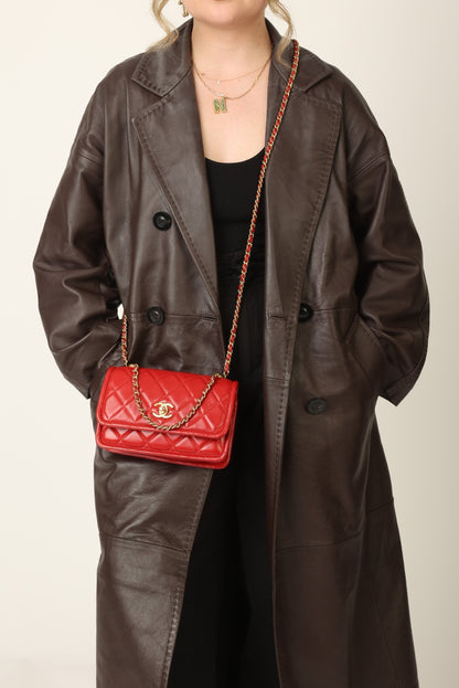 Chanel 2020 Calfskin Chain Flap