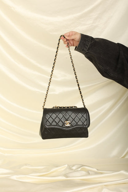 Extremely Rare Chanel 1989 Lambskin Trapezoid Flap with Wallet