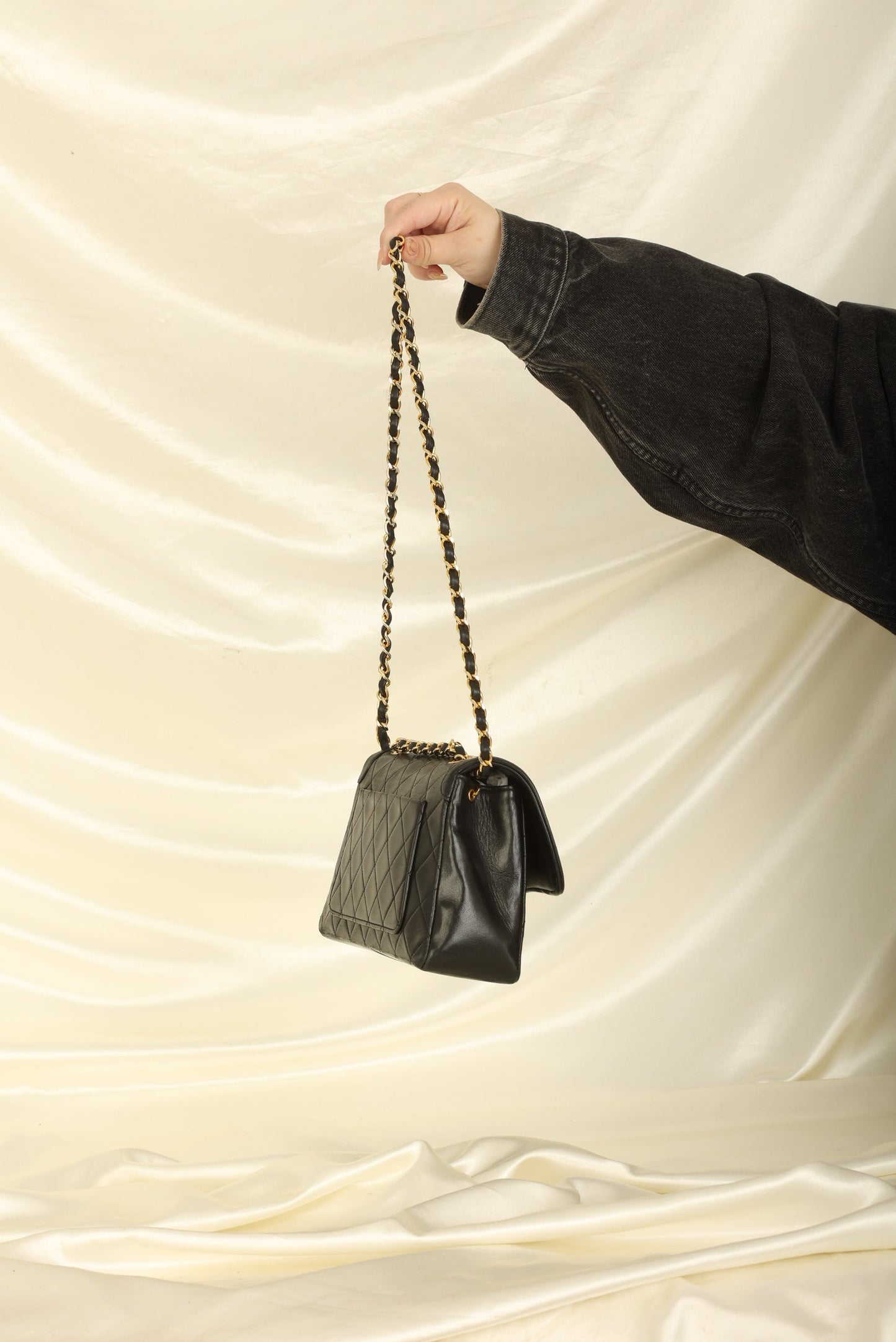 Extremely Rare Chanel 1989 Lambskin Trapezoid Flap with Wallet