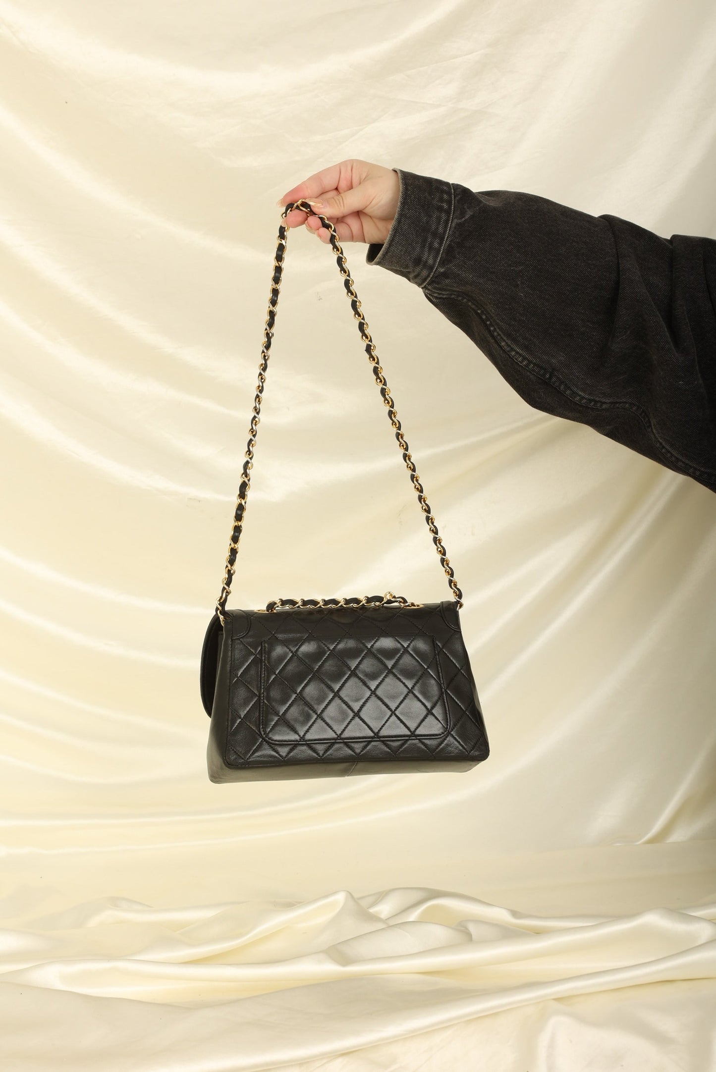 Extremely Rare Chanel 1989 Lambskin Trapezoid Flap with Wallet