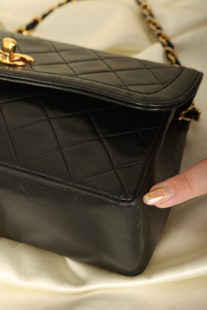 Extremely Rare Chanel 1989 Lambskin Trapezoid Flap with Wallet