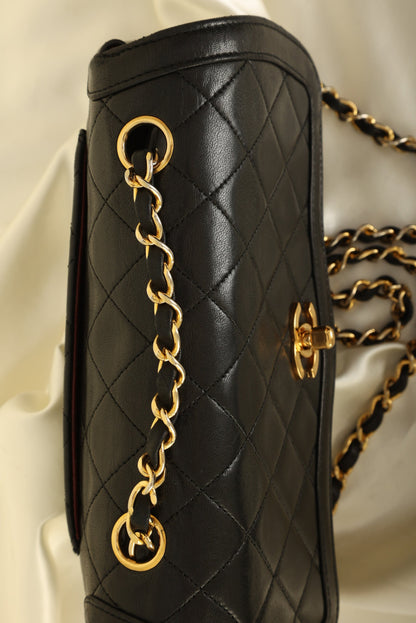 Extremely Rare Chanel 1989 Lambskin Trapezoid Flap with Wallet