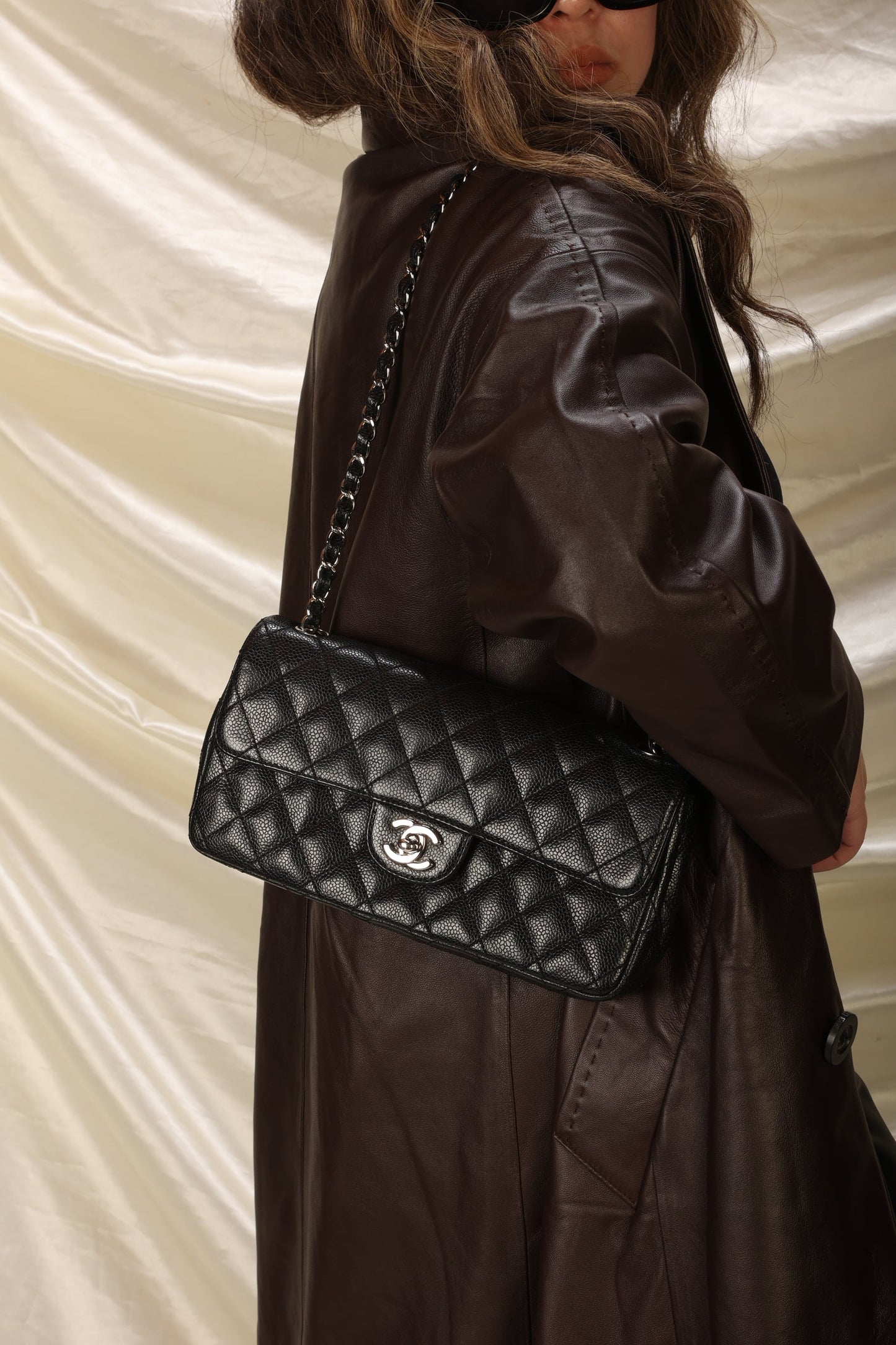 Chanel Caviar East West Flap