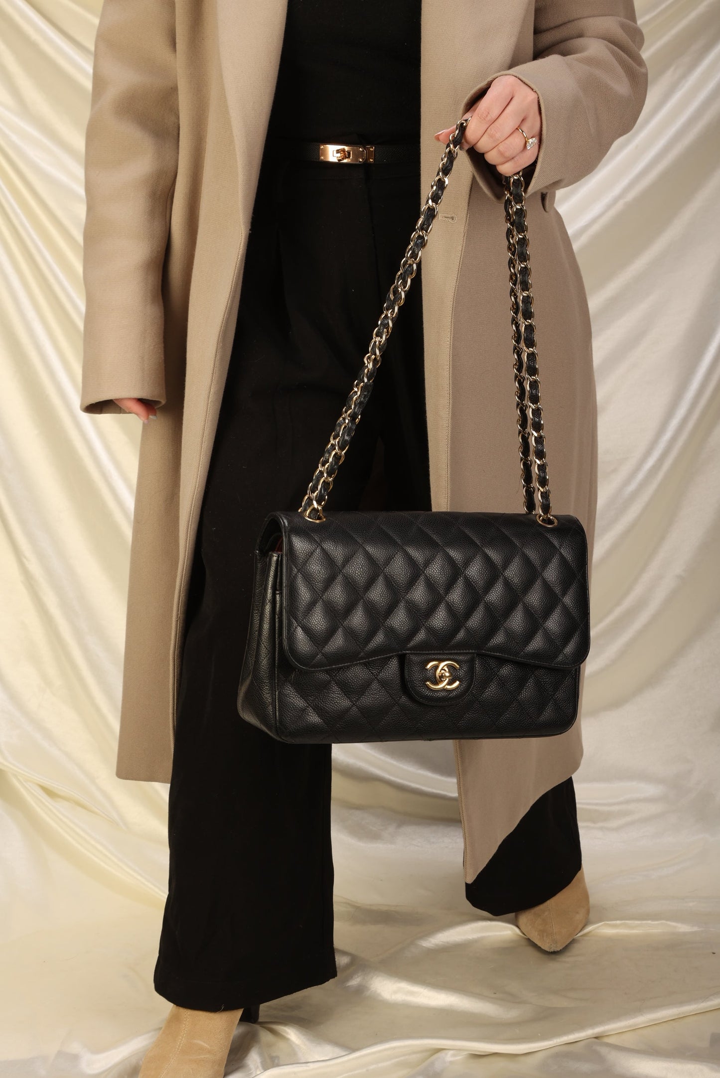 Chanel Caviar Jumbo Classic Flap