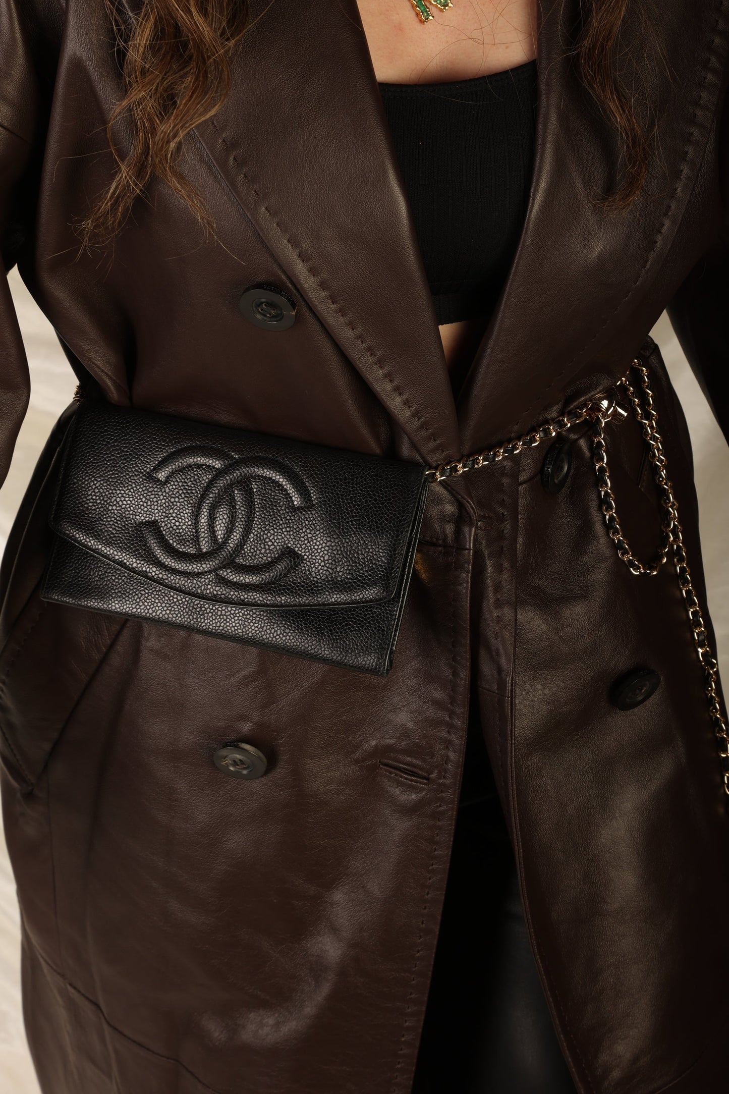Chanel Caviar Timeless Wallet on Chain
