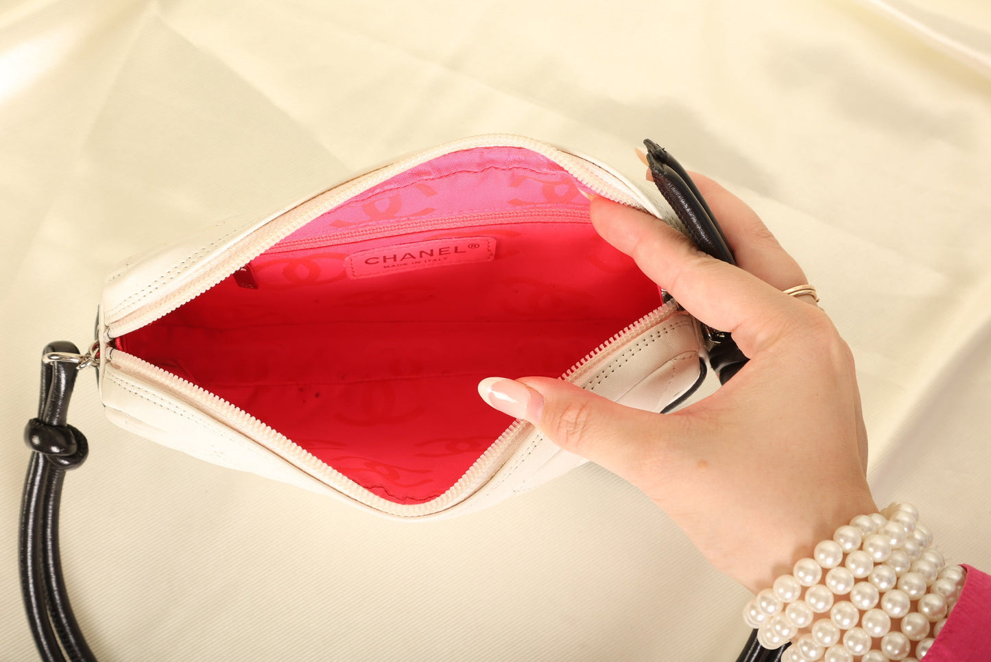 Chanel 2004 Calfskin Cambon Pochette