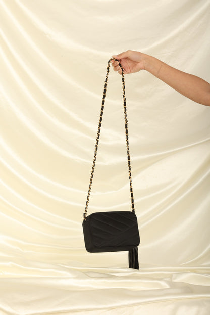 Chanel 1994 Satin Turnlock Mini Camera Bag