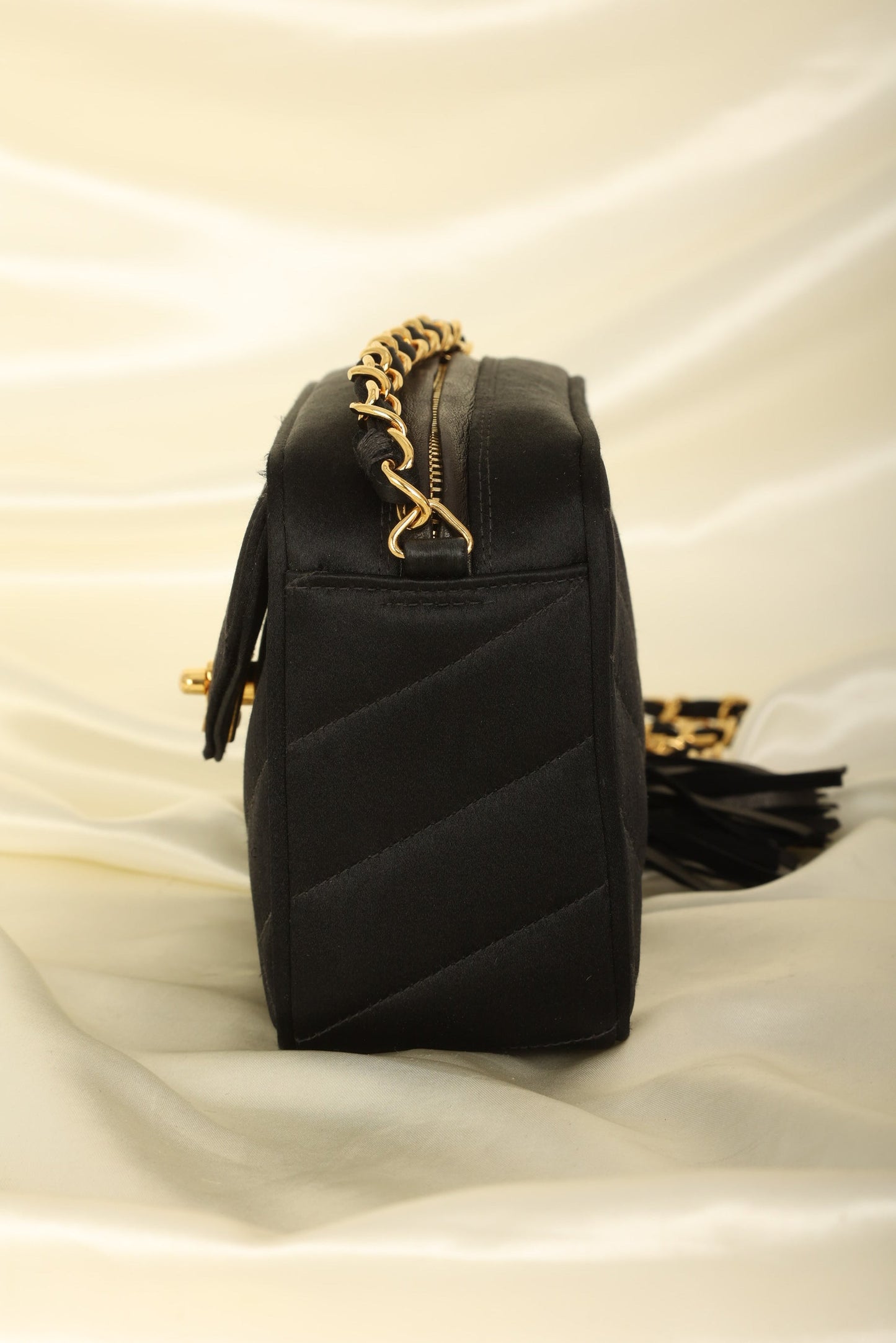 Chanel 1994 Satin Turnlock Mini Camera Bag