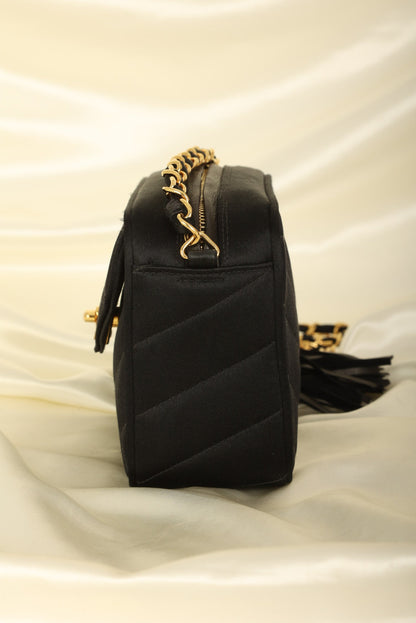 Chanel 1994 Satin Turnlock Mini Camera Bag