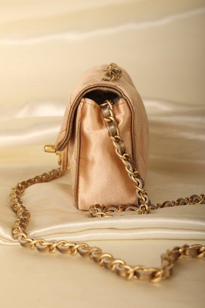 Chanel Satin Mini Turnlock Crossbody