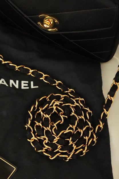 Chanel 1994 Satin Turnlock Mini Camera Bag