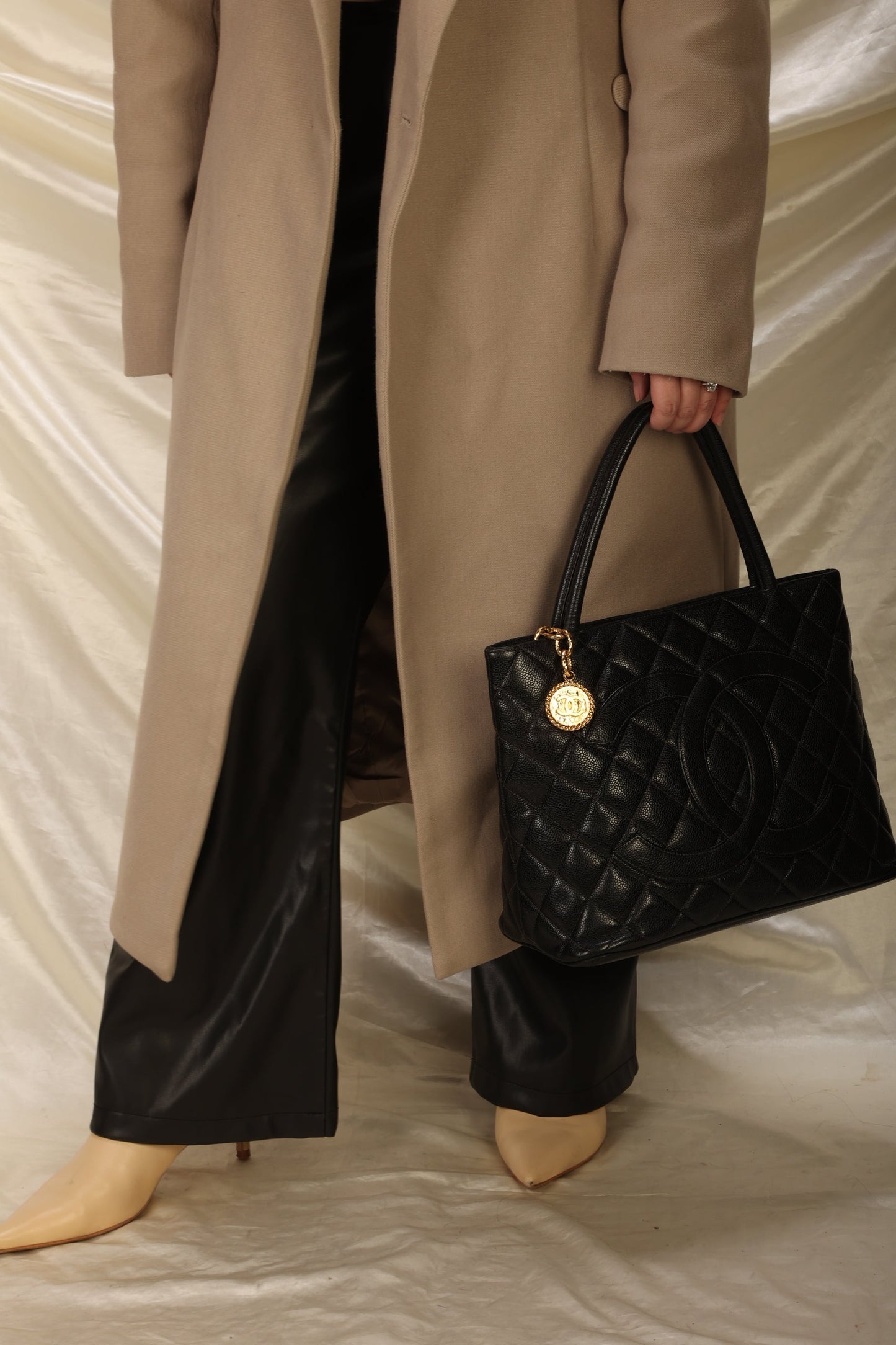 Chanel Caviar Medallion Tote