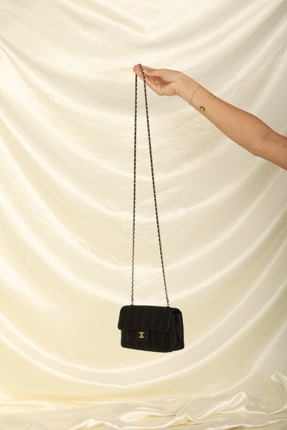 Chanel Satin Mini Chocolate Bar Flap
