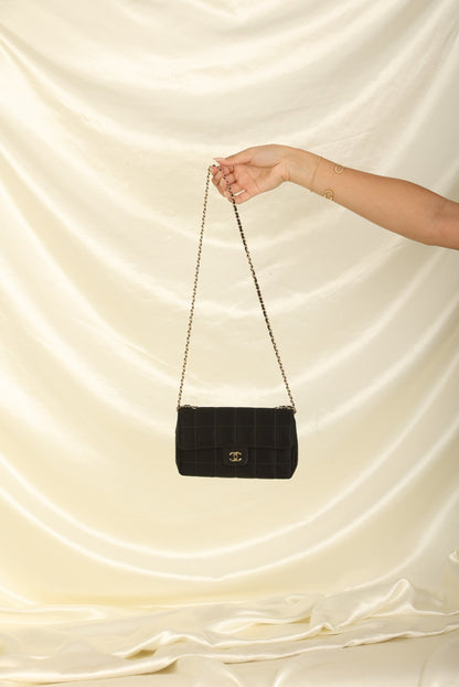 Chanel Satin Mini Chocolate Bar Flap
