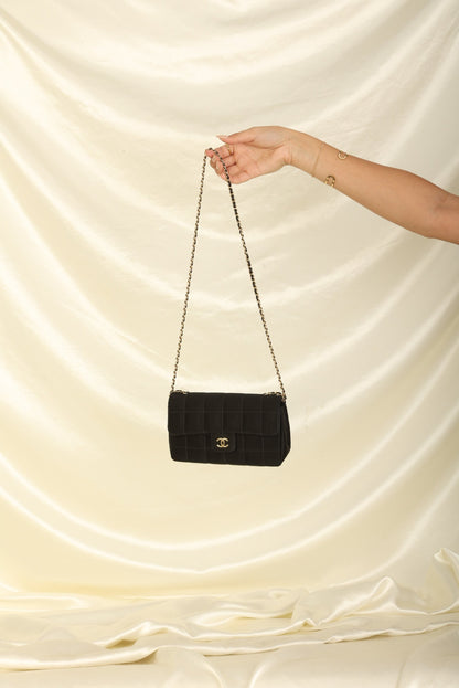 Chanel Satin Mini Chocolate Bar Flap