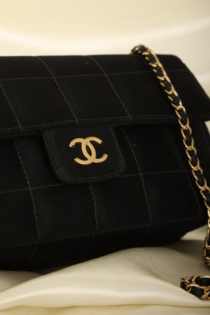 Chanel Satin Mini Chocolate Bar Flap