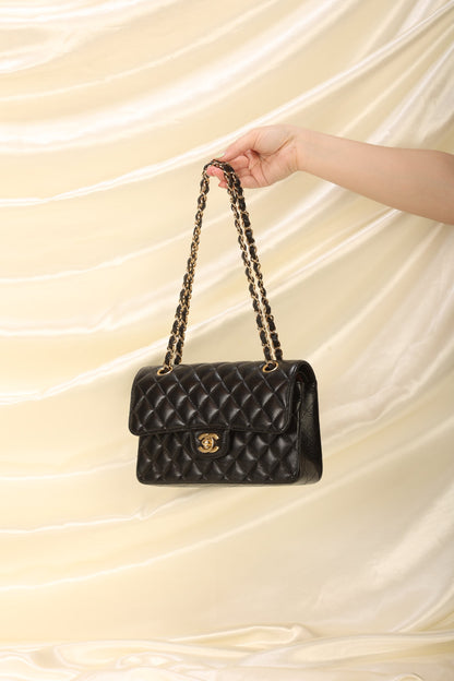 Chanel 2020 Caviar Small Double Flap