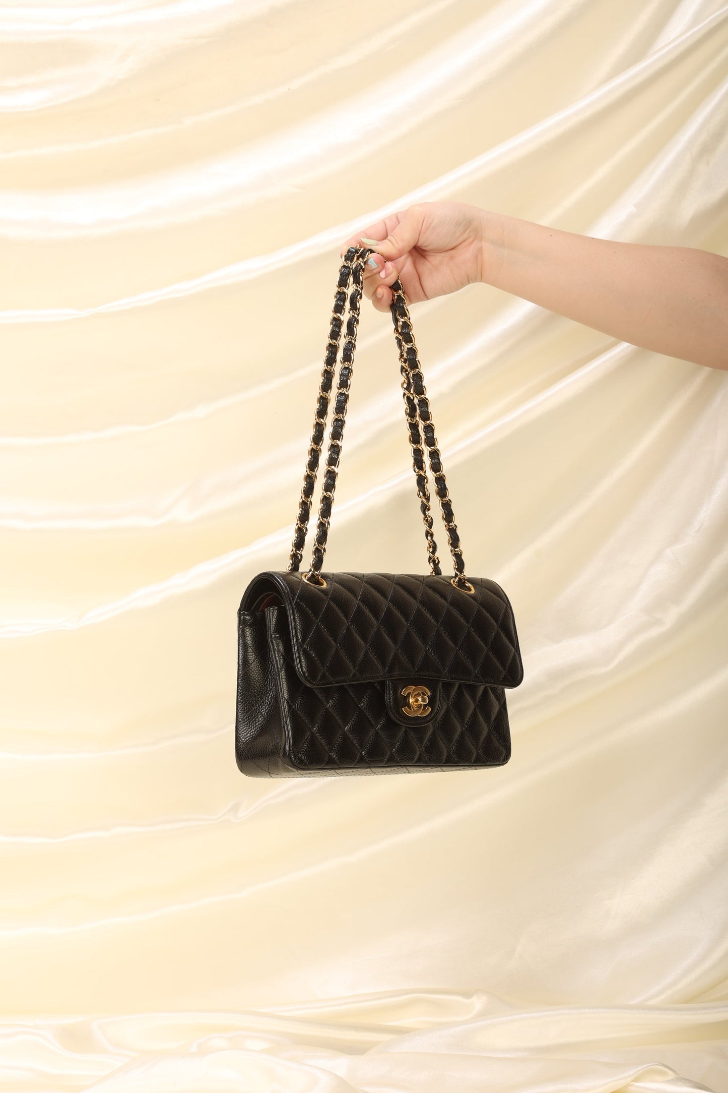 Chanel 2020 Caviar Small Double Flap