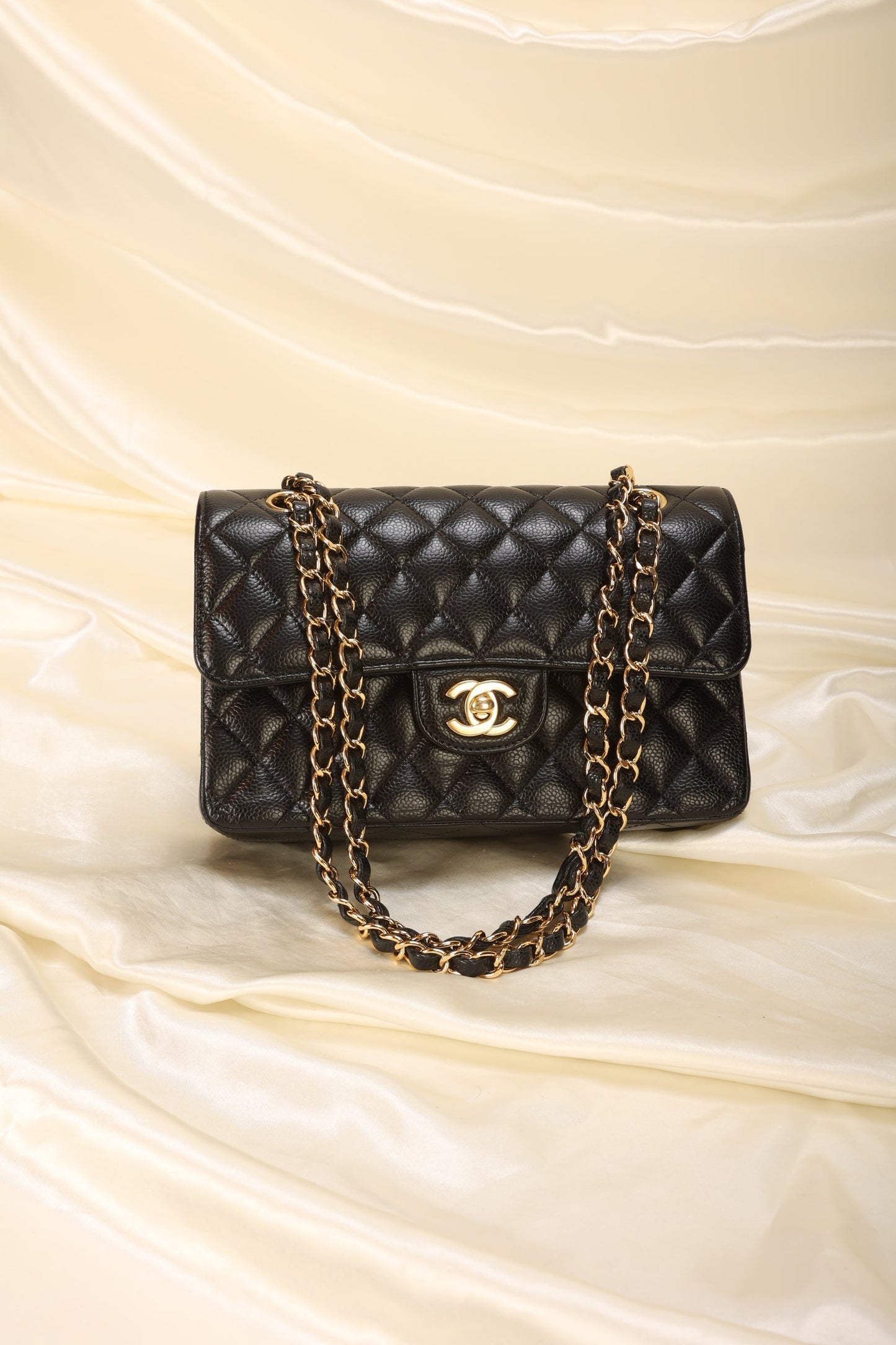 Chanel 2020 Caviar Small Double Flap