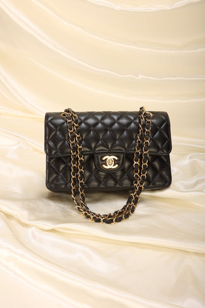 Chanel 2020 Caviar Small Double Flap