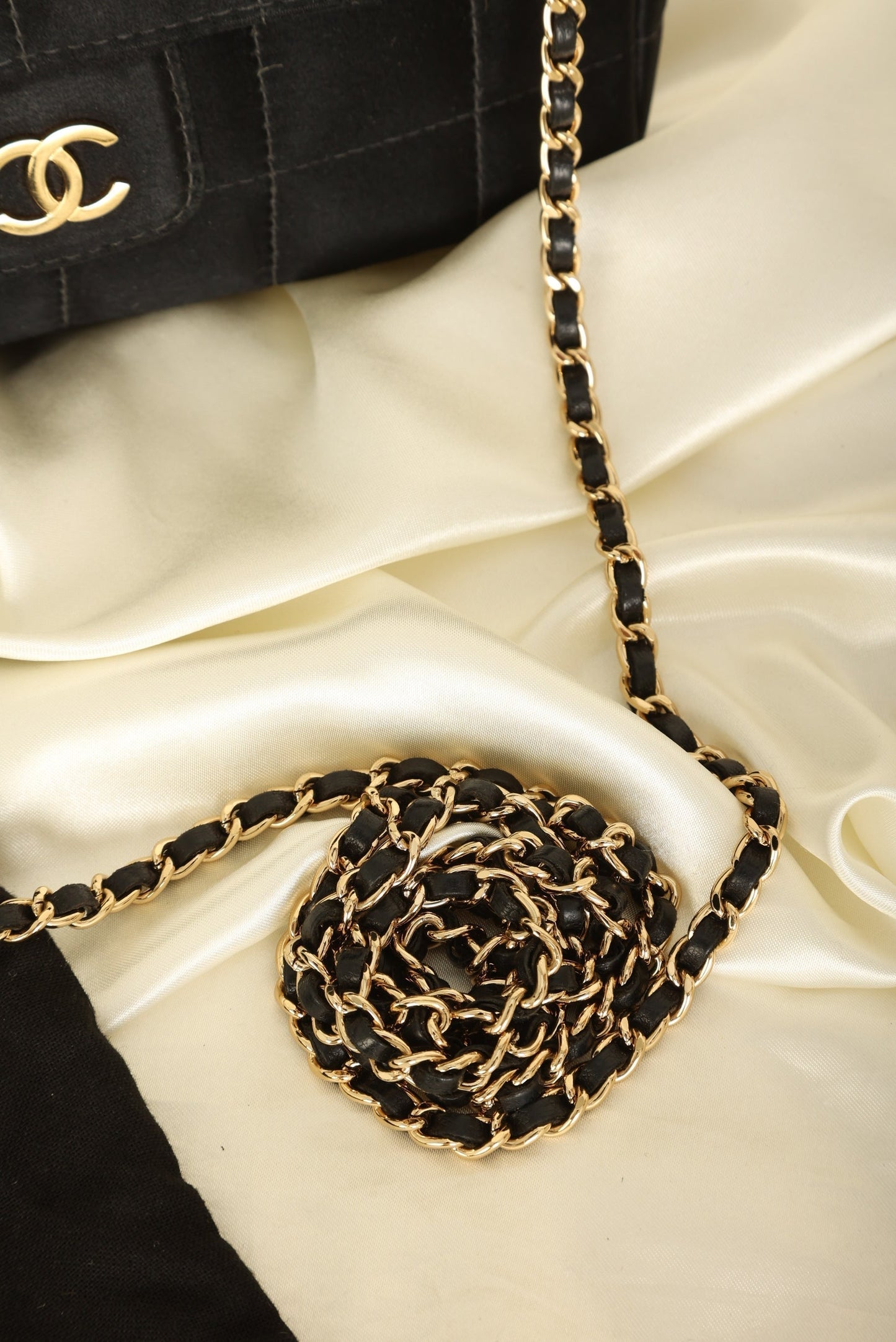 Chanel Satin Mini Chocolate Bar Flap