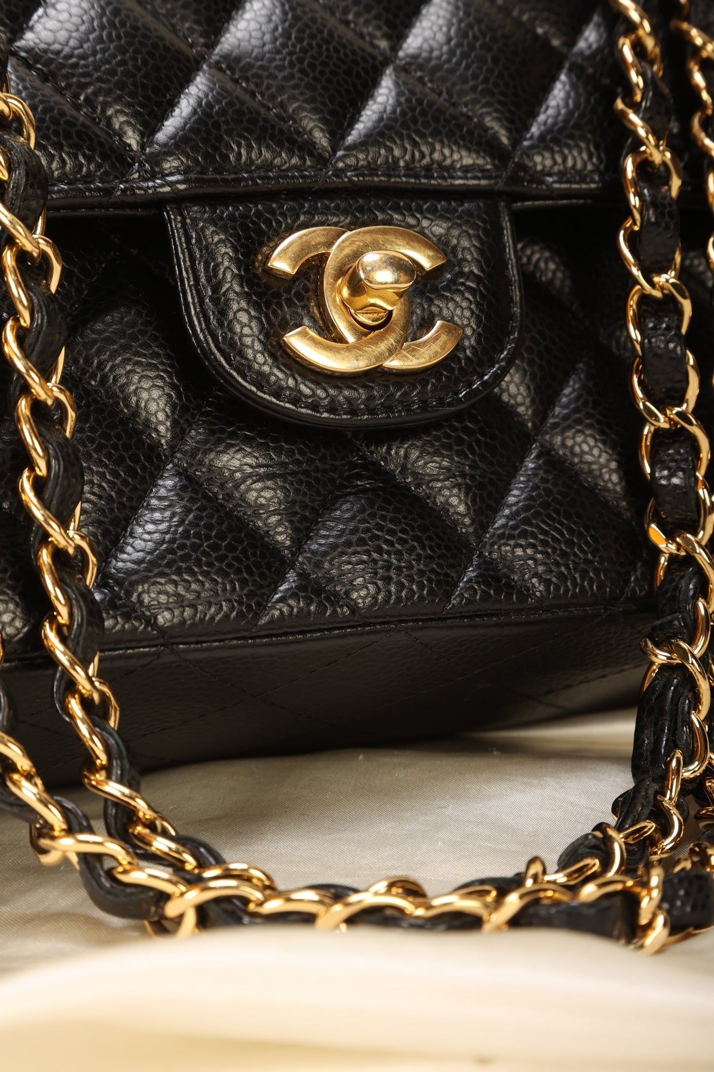 Chanel 2020 Caviar Small Double Flap